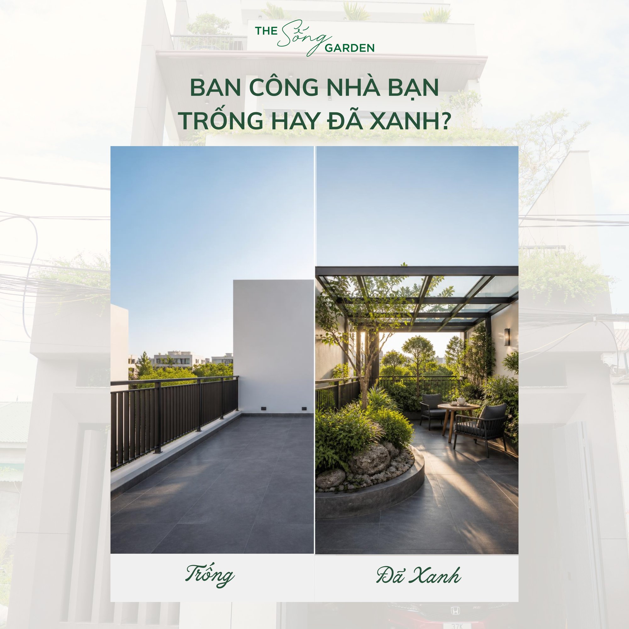 Ban công nhà bạn: trống hay đã xanh?